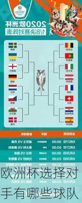 欧洲杯选择对手有哪些球队