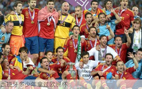 西班牙多少年拿过欧洲杯