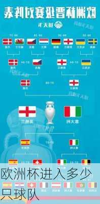 欧洲杯进入多少只球队